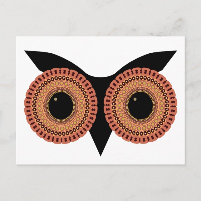 Carte postale personnalisée Owl Eyes (Devant)