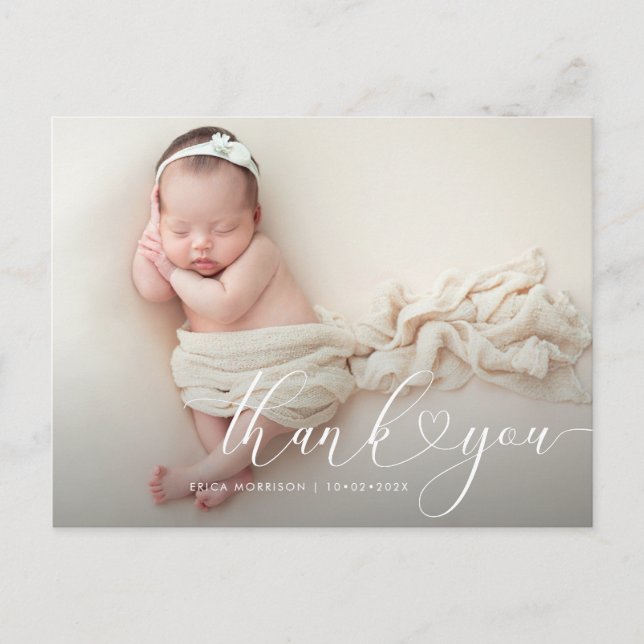 carte postale personnalisée pour bébé (Devant)