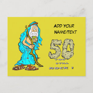 Carte postale personnalisée pour le 50e anniversai