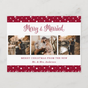 Carte postale personnalisée Red Marry et Merry Hol