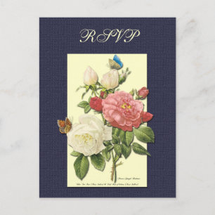 Carte postale personnalisée RSVP Botanical Rose Ye