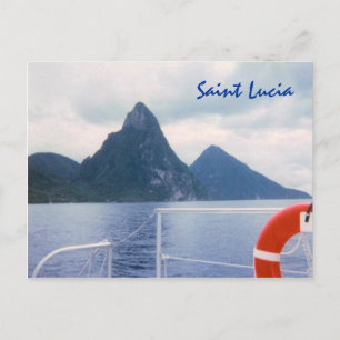 Carte postale personnalisée Sainte-Lucie