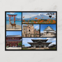 Carte postale personnalisée : Salutations de Japan