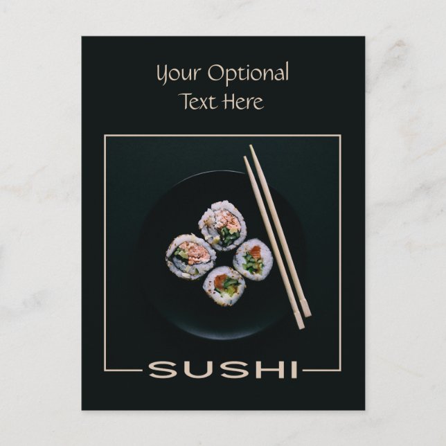 Carte postale personnalisée Sushi (Devant)