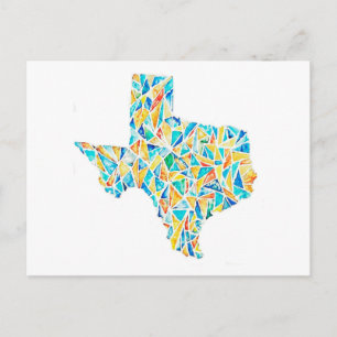 Carte postale personnalisée Texas Watercolor