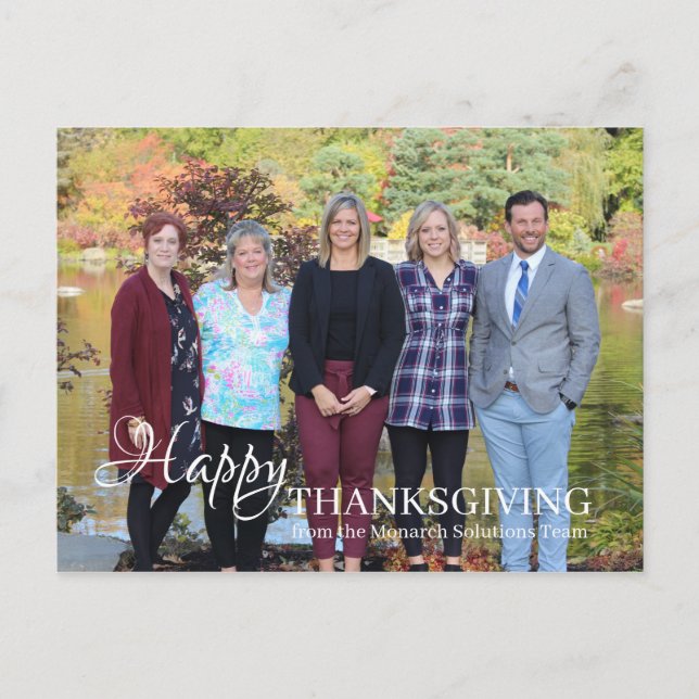 Carte postale personnalisée Thanksgiving - Ajouter (Devant)