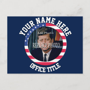 Carte Postale Personnaliser Ajouter un Modèle d'élection photo