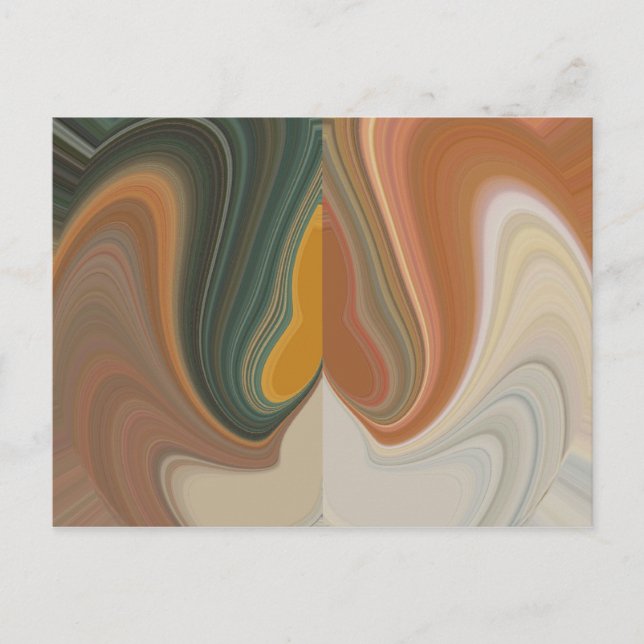Carte Postale Personnaliser d'impression Retro Abstrait Art (Devant)