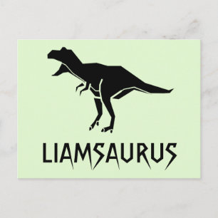 Carte Postale Personnaliser Dinosaure Nom Personnaliser
