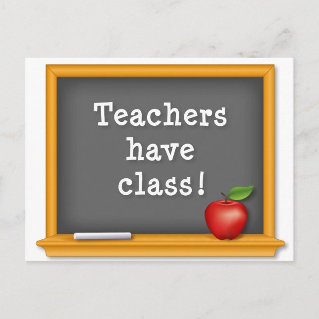 Carte Postale Personnaliser les enseignants ont un cours: (Devant)