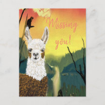 Personnalisez Mama Llama Je vous manque 