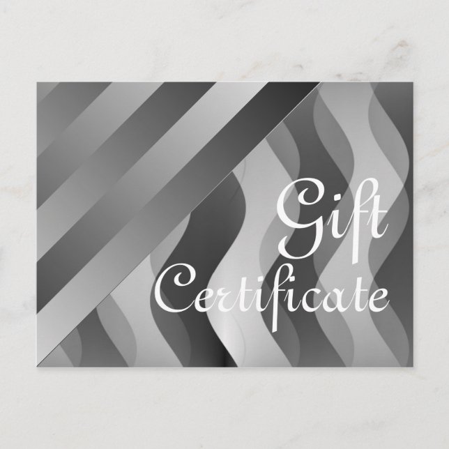 Carte Postale Personnalisez votre certificat cadeau avec texte & (Devant)