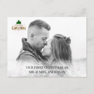 Carte Postale Personnalisierbar Foto Karte Schneeflocken