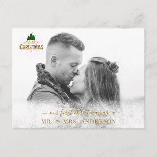 Carte Postale Personnalisierbar Foto Karte Schneeflocken