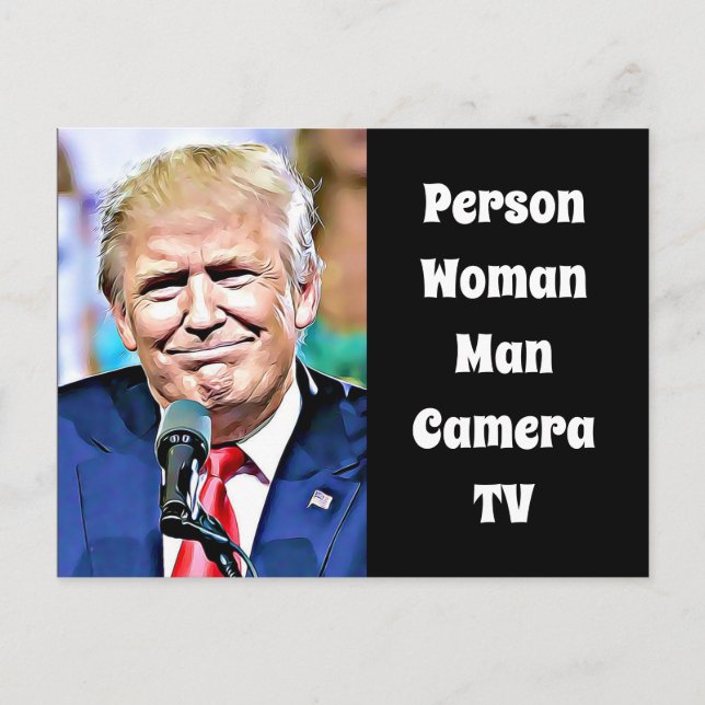 Carte Postale Personne, Femme, Homme, Caméra, TV, drôle Anti Tru (Devant)