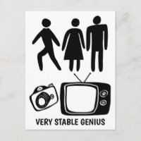 PERSONNE FEMME HOMME CAMÉRA TV Stable Genius