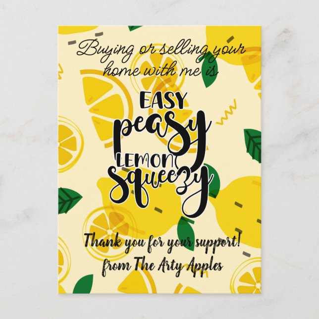 Carte Postale personnel client merci cadeau recommandation marke (Devant)