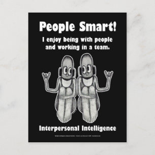 Carte Postale Personnes intelligentes - Vide