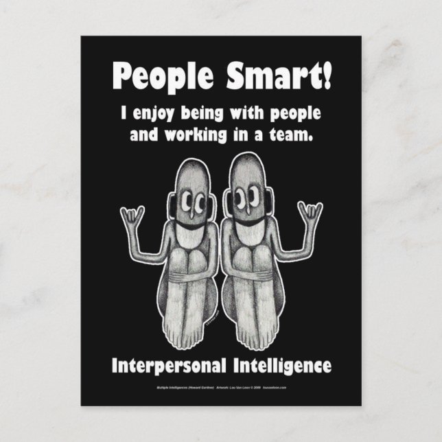Carte Postale Personnes intelligentes - Vide (Devant)