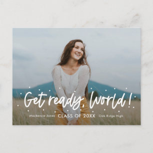 Carte Postale Perspectives positives ÉDITABLE COULEUR Graduation