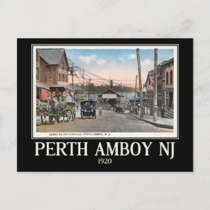 Carte Postale Perth Amboy, New Jersey, Vintage