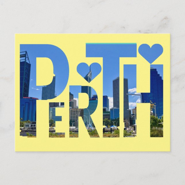Carte Postale Perth, Australie occidentale (Devant)