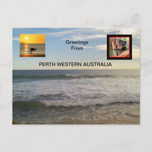Carte Postale Perth Ouest Australie (Devant)