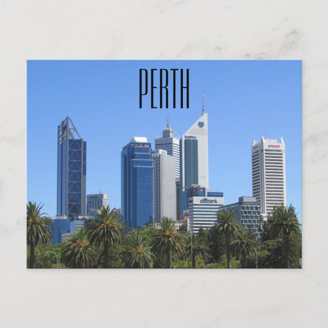 Carte Postale perth western australie (Devant)