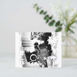 Carte Postale Pessoa Segurando uma câmera dslr Preta