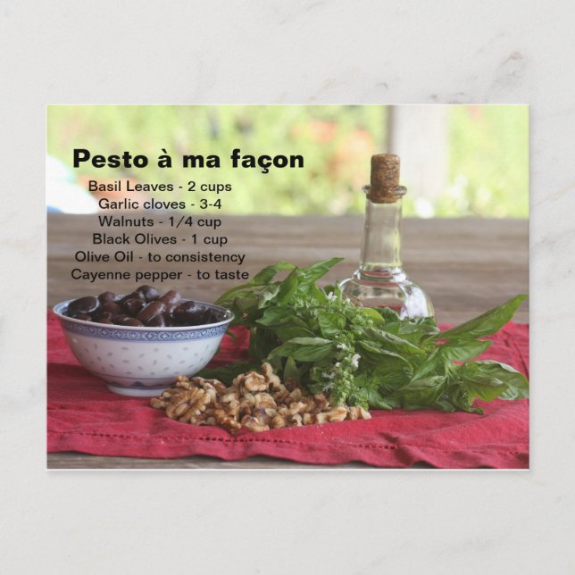 Carte Postale Pesto (Devant)