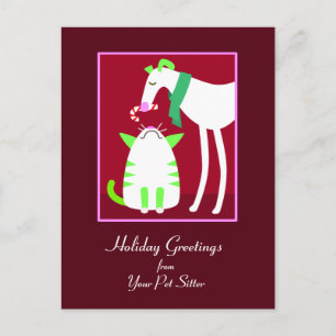 Carte postale Pet Sitter Holiday