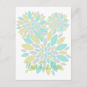 Carte Postale Pétales de couleurs pastel magique