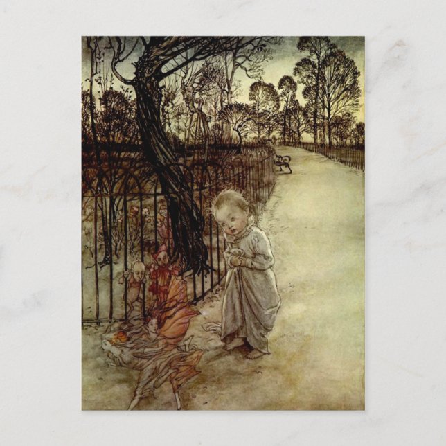 Carte postale Peter Pan Arthur Rackham (Devant)