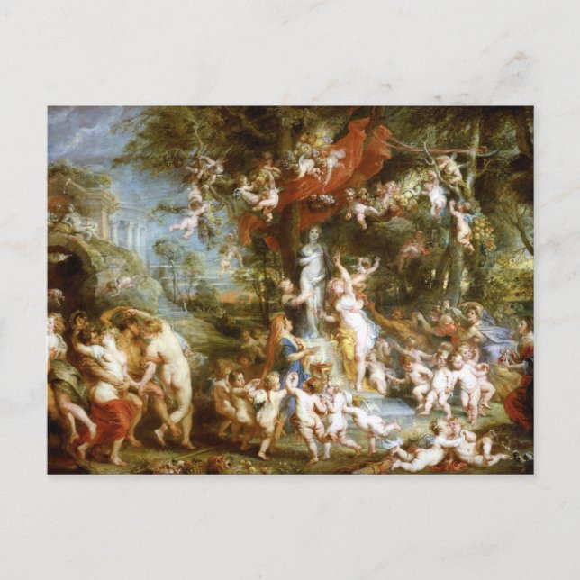 Carte Postale Peter Paul Rubens La fête de Vénus (Devant)