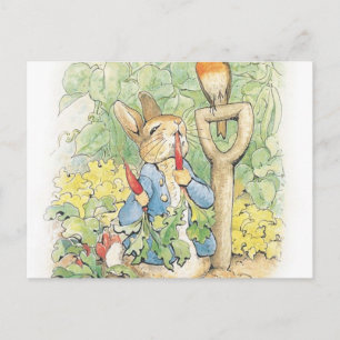 Carte Postale Peter Rabbit In The Garden - Beatrix Potter