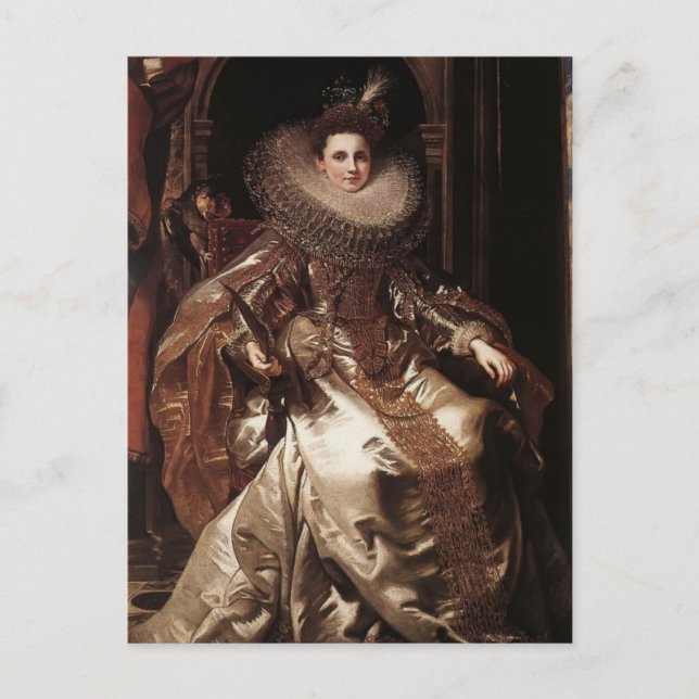 Carte Postale Peter Rubens - Portrait de Maria Serra Pallavicino (Devant)