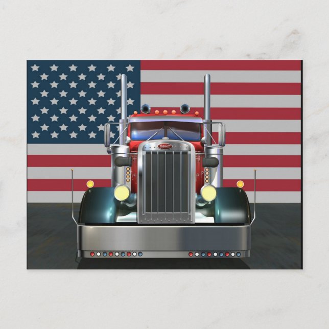 Carte Postale Peterbilt américain (Devant)