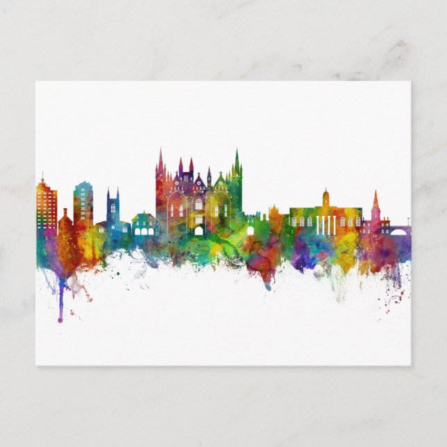 Carte Postale Peterborough England Skyline (Devant)