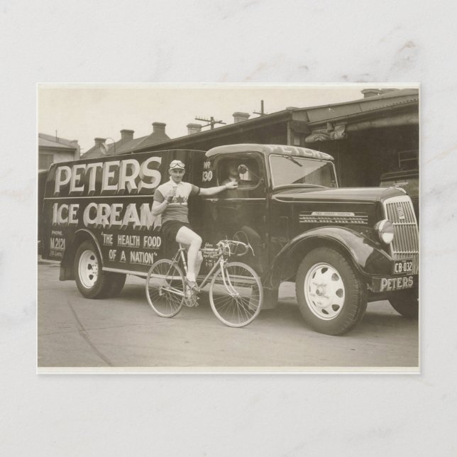Carte Postale Peter's Ice Cream Reo truck, 1936 (Devant)
