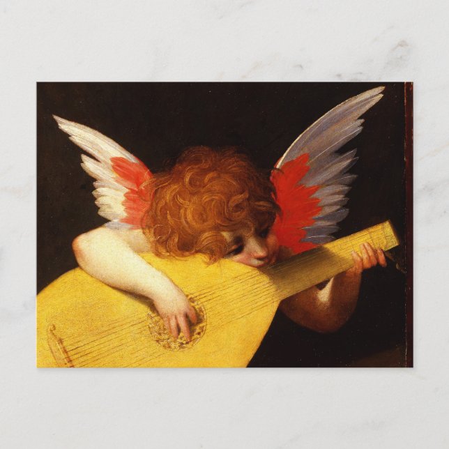 Carte Postale PETIT ANGEL JOUER DE LA LUTE Musique Fabriquant Ch (Devant)