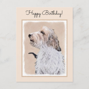 Carte Postale Petit Basset Griffon Vendéen Peinture - Chien Art