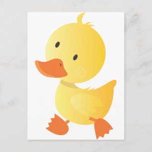 Carte Postale Petit canard à pied