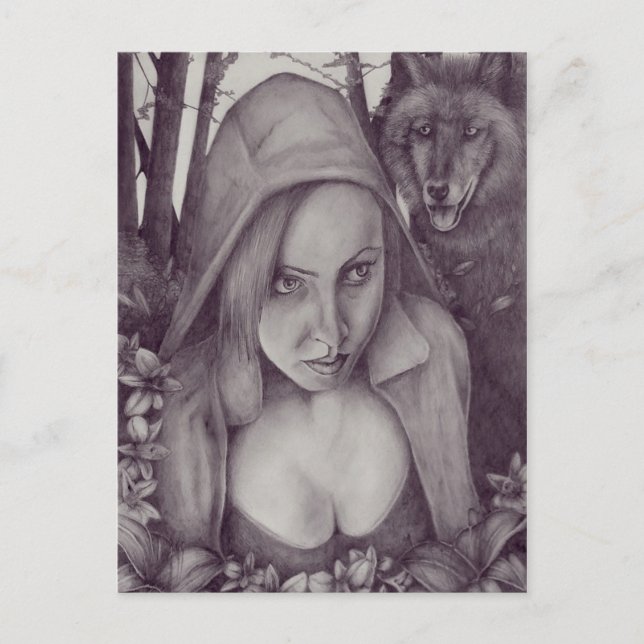 Carte Postale Petit Chaperon Rouge (Devant)