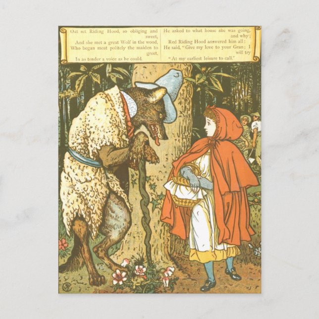 Carte Postale Petit Chaperon Rouge (Devant)