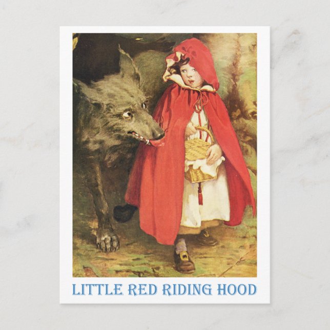 Carte Postale Petit Chaperon Rouge (Devant)