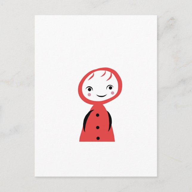 Carte Postale Petit chaperon rouge (Devant)