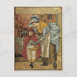 Carte Postale Petit chaperon rouge par Walter Crane 1845 ~ 1915