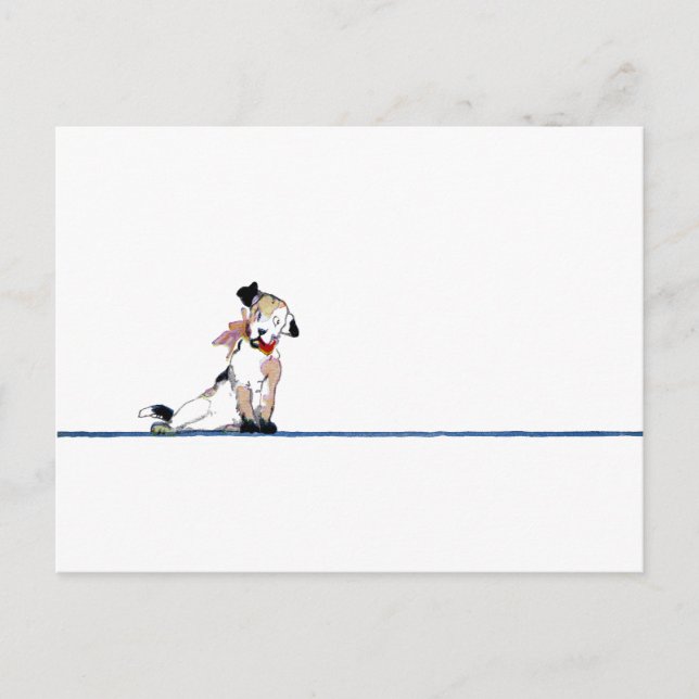 Carte Postale Petit Chien Divider (Devant)