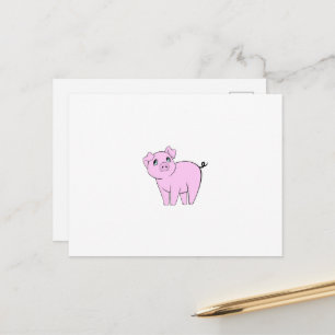 Carte Postale Petit Cochon, Petit Cochon, Chien, Cochon Rose, An