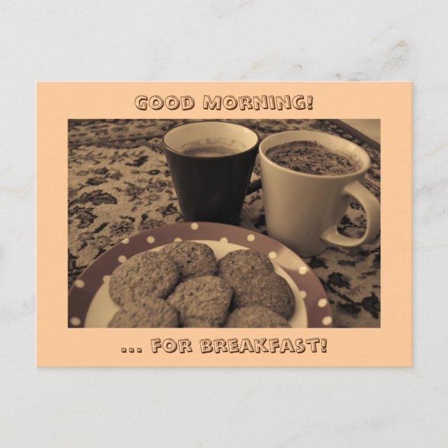 Carte Postale Petit déjeuner (Devant)